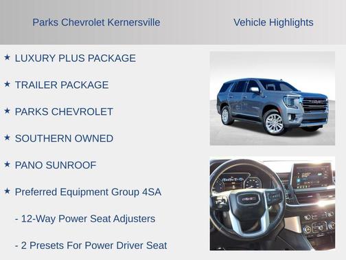 Satin Steel Metallic 2021 GMC Yukon SLT