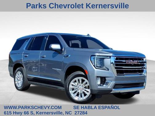 Satin Steel Metallic 2021 GMC Yukon SLT