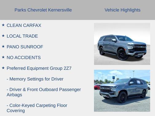 Satin Steel Metallic 2022 Chevrolet Tahoe 4WD Z71