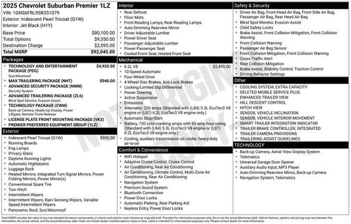 2025 Chevrolet Suburban Premier