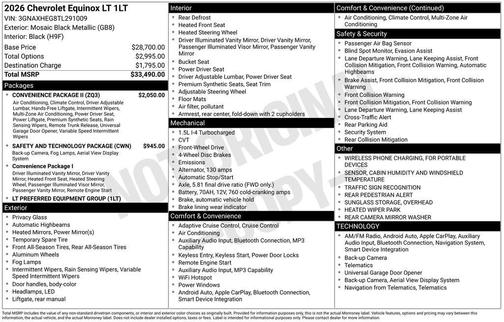 2026 Chevrolet Equinox 1LT
