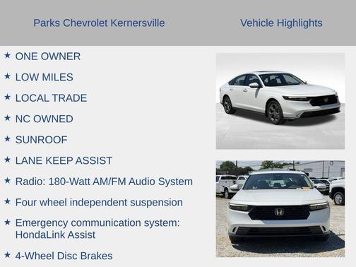 Platinum White 2023 Honda Accord EX