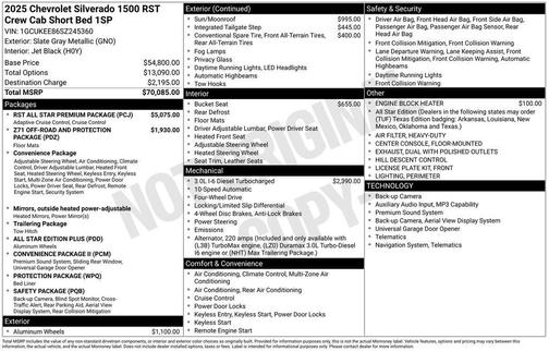 2025 Chevrolet Silverado 1500 RST