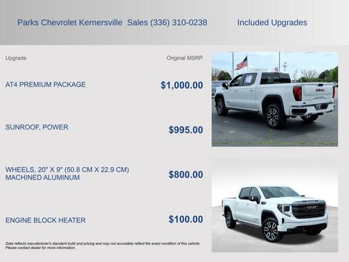 Summit White 2024 GMC Sierra 1500 AT4