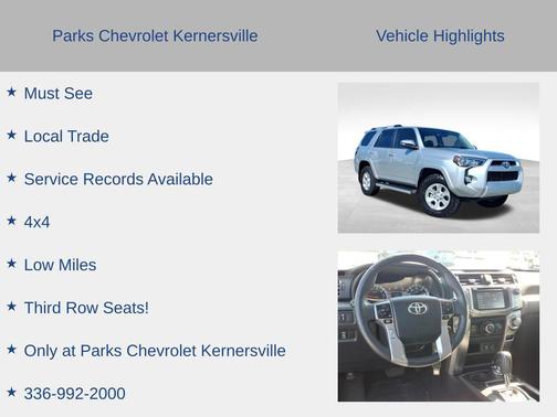 Classic Silver Metallic 2019 Toyota 4Runner SR5 Premium