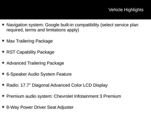 2026 Chevrolet Tahoe 4WD RST