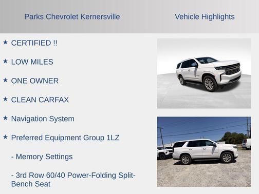 Summit White 2024 Chevrolet Tahoe Premier