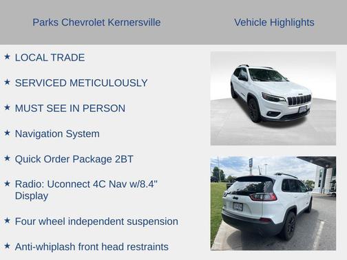 Bright White Clearcoat 2023 Jeep Cherokee Altitude