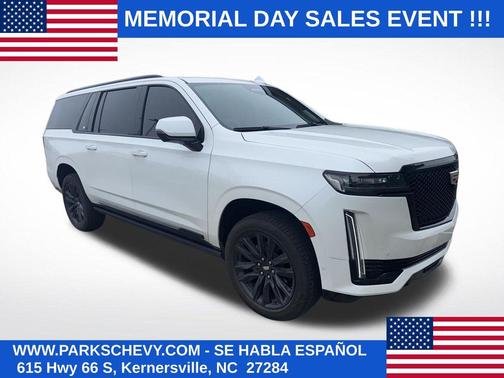 Crystal White Tricoat 2023 Cadillac Escalade ESV Sport Platinum