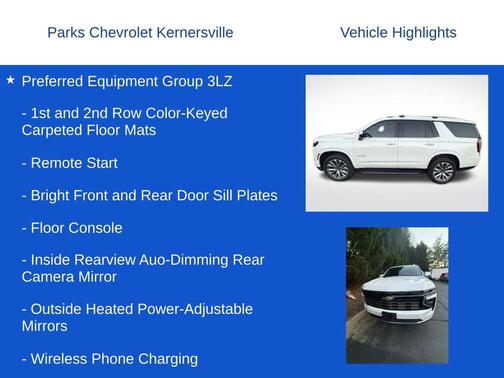 Iridescent Pearl Tricoat 2025 Chevrolet Tahoe 4WD High Country