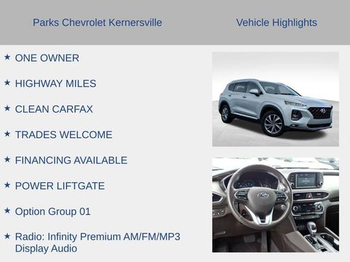 Symphony Silver 2019 Hyundai SANTA FE SEL Plus 2.4