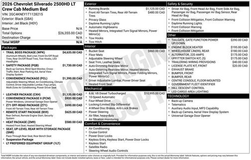 2026 Chevrolet Silverado 2500 LT