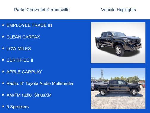 Black 2025 Toyota Tacoma SR5