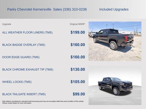 Black 2025 Toyota Tacoma SR5