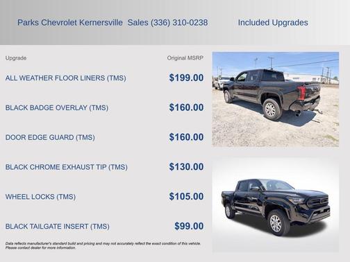 Black 2025 Toyota Tacoma SR5