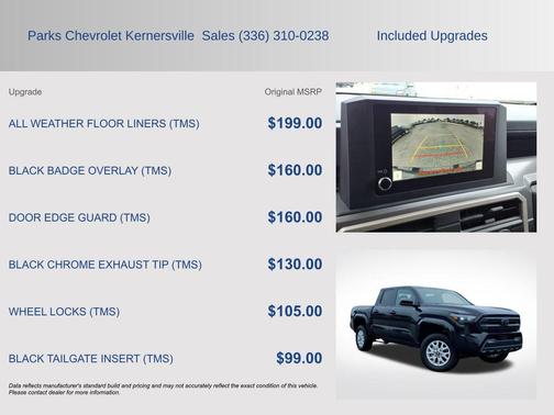 Black 2025 Toyota Tacoma SR5