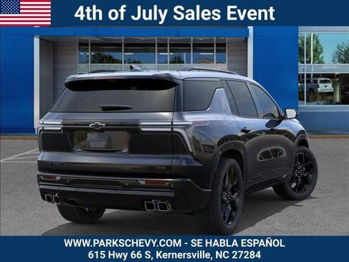 Mosaic Black Metallic 2026 Chevrolet Traverse RS