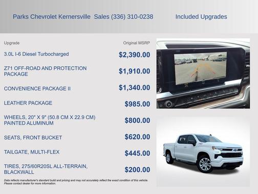 Summit White 2023 Chevrolet Silverado 1500 RST