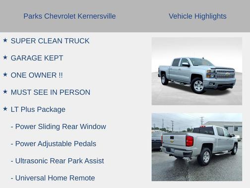 Silver Ice Metallic 2015 Chevrolet Silverado 1500 1LT