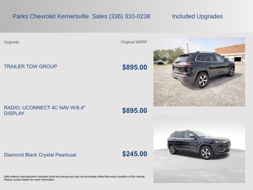 Diamond Black Crystal Pearlcoat 2020 Jeep Cherokee Limited