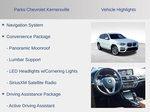 2019 BMW X3 sDrive30i