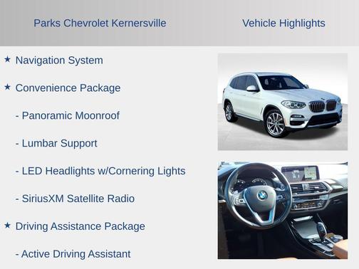 2019 BMW X3 sDrive30i