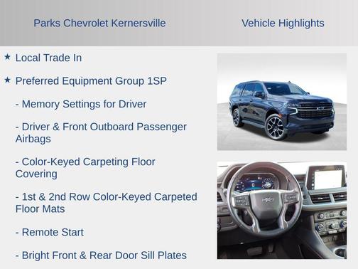 2022 Chevrolet Tahoe 4WD RST