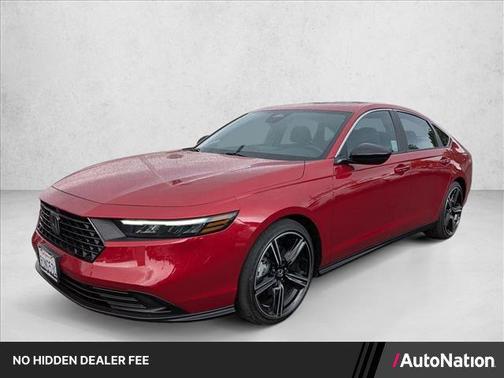 Radiant Red Metallic 2025 Honda Accord Hybrid Sport