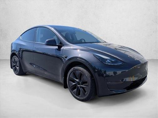 Solid Black 2024 Tesla Model Y Long Range Single Motor Rear-Wheel Drive