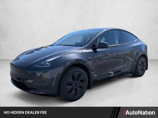 Solid Black 2024 Tesla Model Y Long Range Single Motor Rear-Wheel Drive