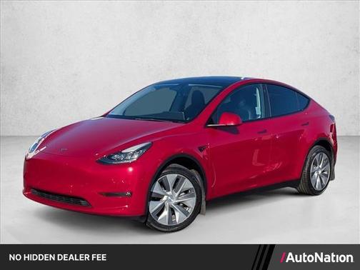 Red Multi-Coat 2022 Tesla Model Y Long Range Dual Motor All-Wheel Drive