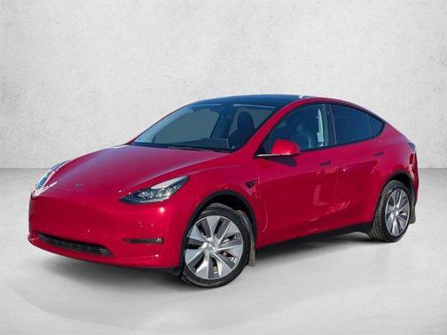 Red Multi-Coat 2022 Tesla Model Y Long Range Dual Motor All-Wheel Drive