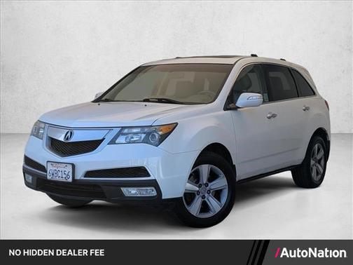 Aspen White Pearl II 2012 Acura MDX 3.7L Technology