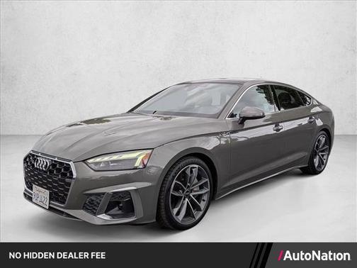 Silver/Gray 2023 Audi A5 Sportback 45 S Line Premium Plus