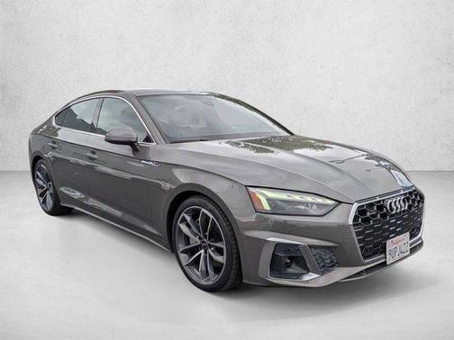 Silver/Gray 2023 Audi A5 Sportback 45 S Line Premium Plus