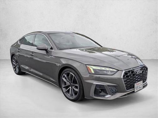 Silver/Gray 2023 Audi A5 Sportback 45 S Line Premium Plus