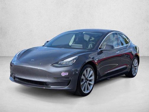 Silver/Gray 2018 Tesla Model 3 Mid Range