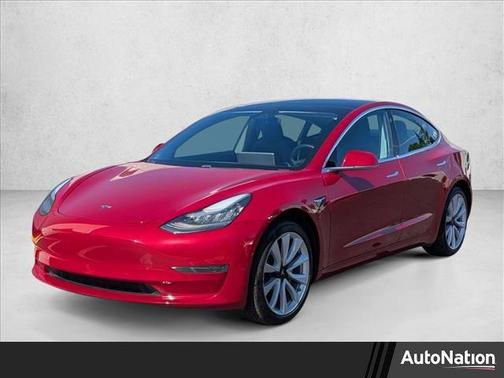 Red Multi-Coat 2019 Tesla Model 3 Mid Range