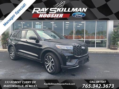 AGATE BLACK METALLIC 2025 Ford Explorer ST-Line