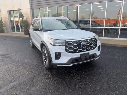 SPACE WHITE METALLIC 2026 Ford Explorer Platinum