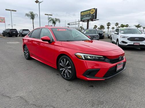 Red 2022 Honda Civic EX