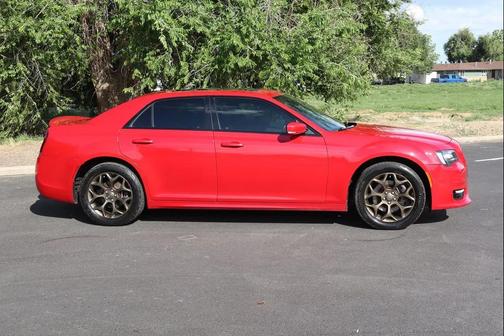 Red 2017 Chrysler 300 S