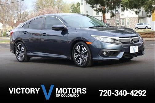 Blue 2017 Honda Civic EX-L