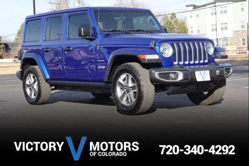 Ocean Blue Metallic Clearcoat 2018 Jeep Wrangler Unlimited Sahara