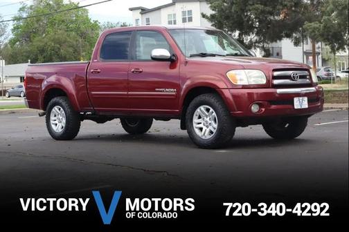 Red 2005 Toyota Tundra SR5
