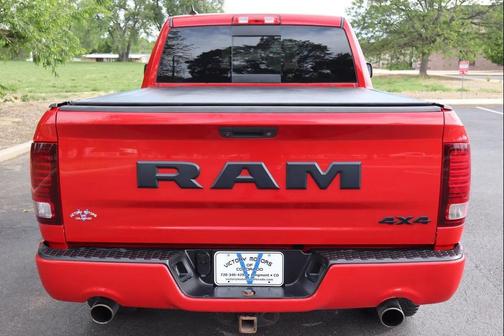 Flame Red Clearcoat 2017 RAM 1500 Night Quad Cab 4x4 6'4' Box