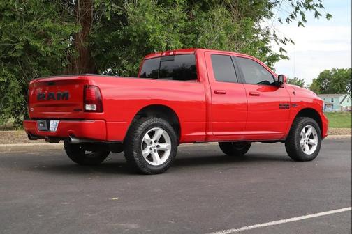 Flame Red Clearcoat 2017 RAM 1500 Night Quad Cab 4x4 6'4' Box