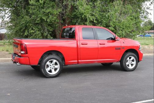 Flame Red Clearcoat 2017 RAM 1500 Night Quad Cab 4x4 6'4' Box