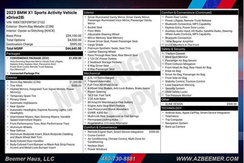 Storm Bay Metallic 2023 BMW X1 xDrive28i