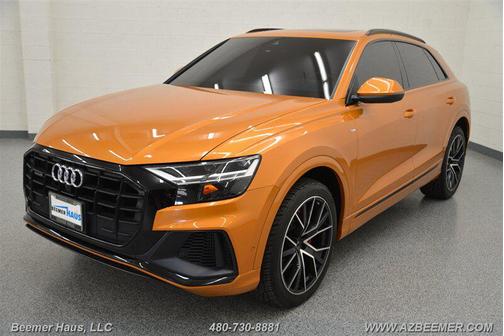 Dragon Orange Metallic 2021 Audi Q8 55 Premium Plus